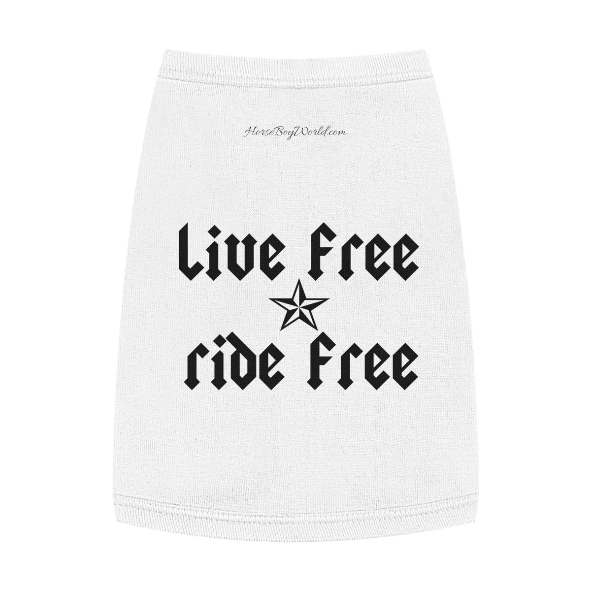 Live Free Ride Free Pet Tank Top