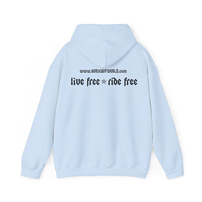 Horse Boy - Live Free Ride Free - Unisex Heavy Blend™ Hooded Sweatshirt