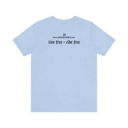 Horse Boy - Live Free Ride Free - Light colors -  Unisex Jersey Short Sleeve Tee