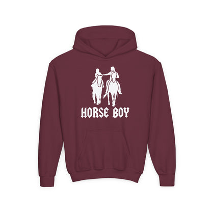 Horse Boy - Youth Heavy Blend Hooded Sweatshirt