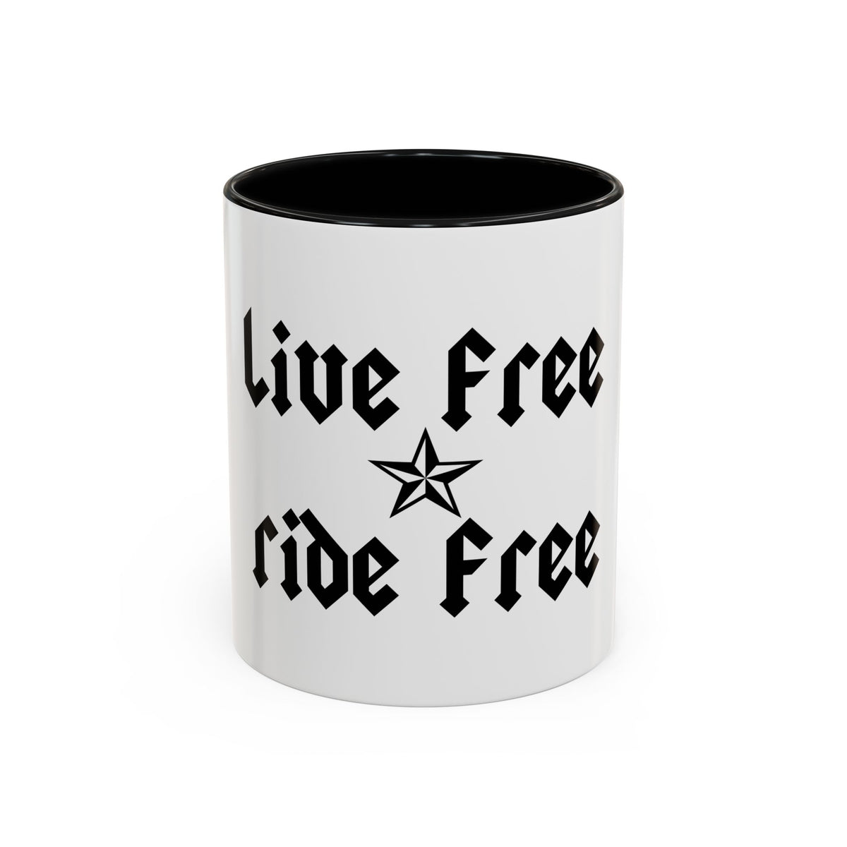 Live Free Ride Free - Accent Coffee Mug (11, 15oz)