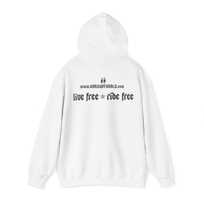 Horse Boy - Live Free Ride Free - Unisex Heavy Blend™ Hooded Sweatshirt