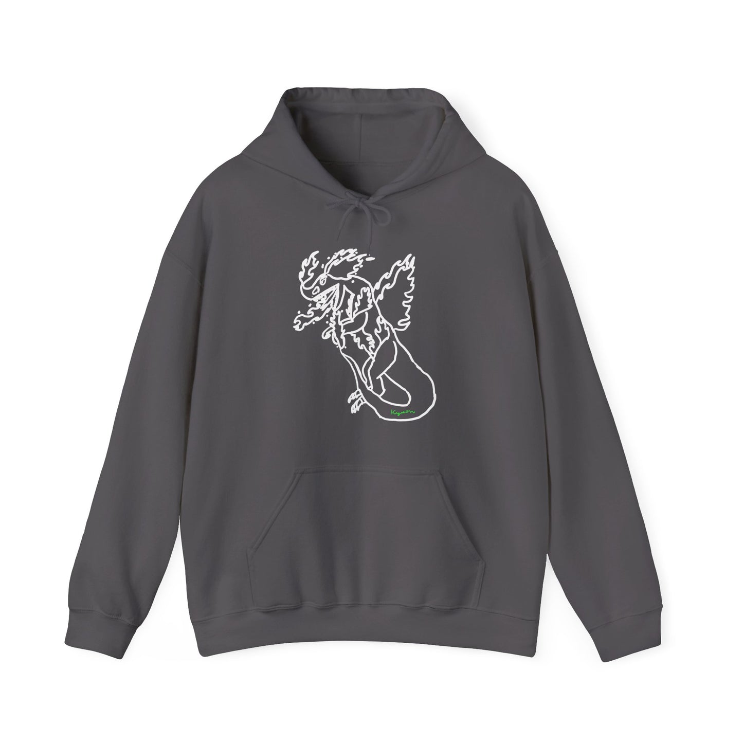 FireBlizzard - Designed by Kyrion age 7 - white - Unisex Heavy Blend™ Hooded Sweatshirt