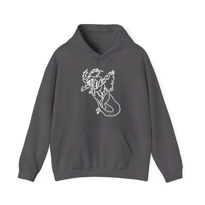 FireBlizzard - Designed by Kyrion age 7 - white - Unisex Heavy Blend™ Hooded Sweatshirt