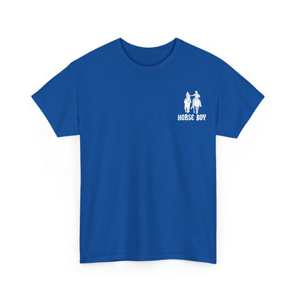 EU Printer - Horse Boy - Unisex Heavy Cotton Tee