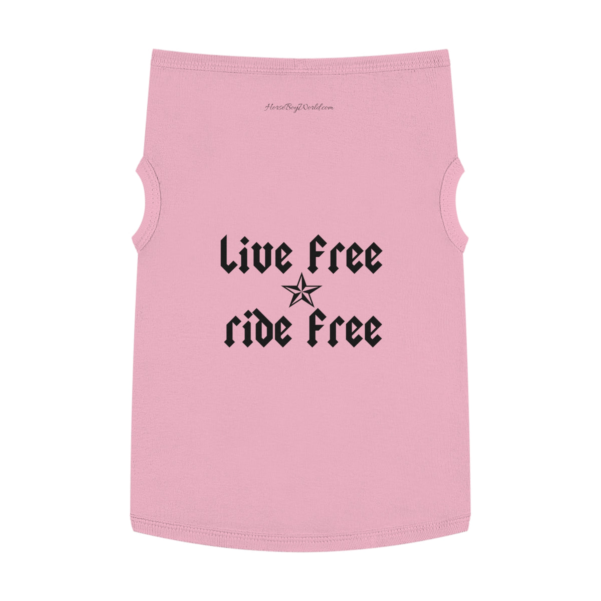 Live Free Ride Free Pet Tank Top