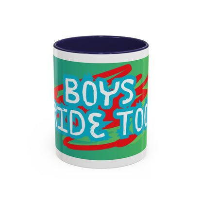 Boys Ride Too - US -  Coffee Mug (11, 15oz)