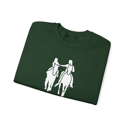 Horse Boy Crewneck Sweatshirt — Live Free, Ride Free on back