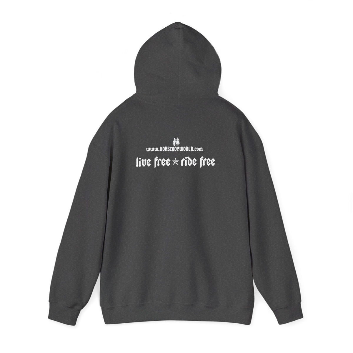 Horse Boy White Logo Hoodie
