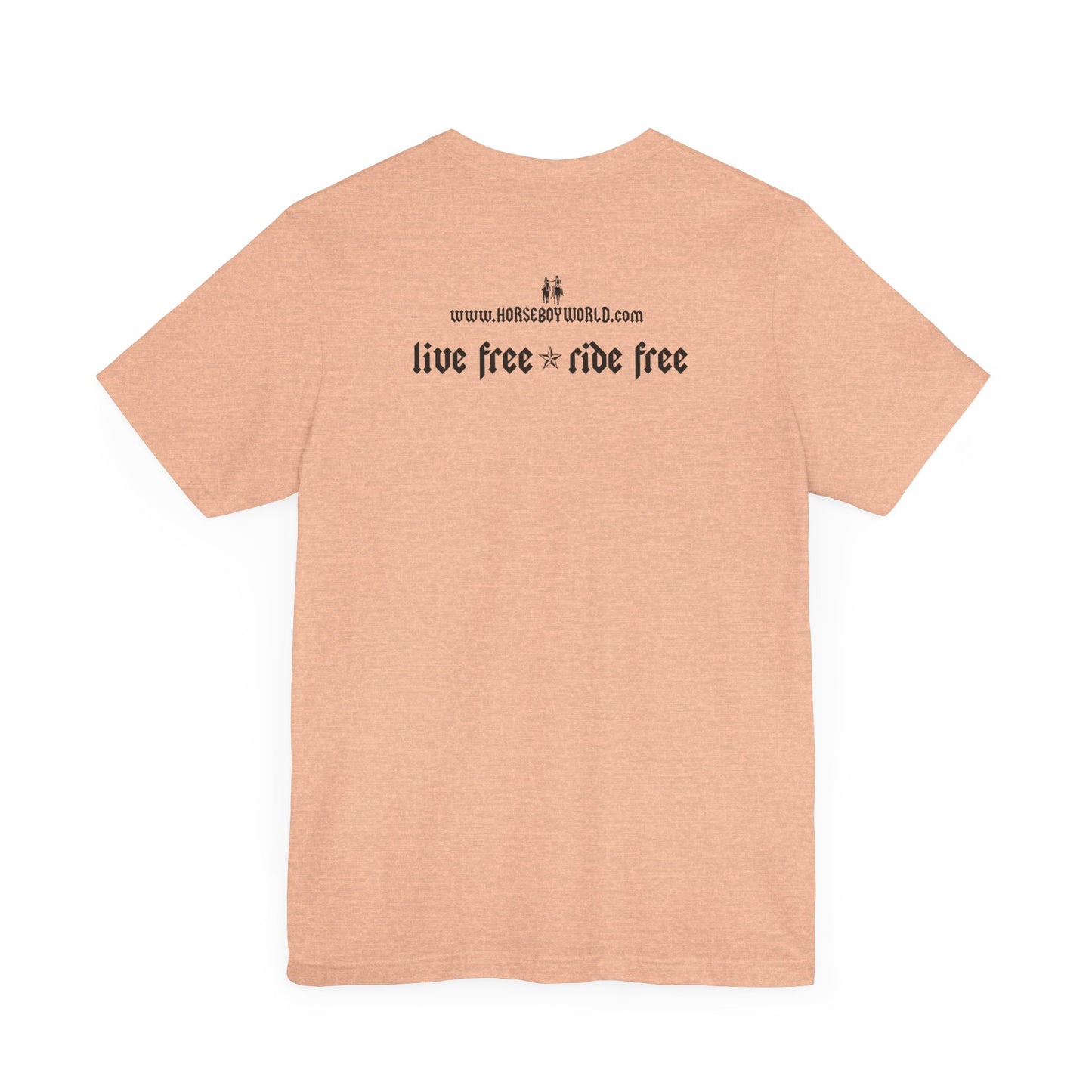 Horse Boy - Live Free Ride Free - Light colors -  Unisex Jersey Short Sleeve Tee