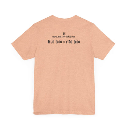 Horse Boy - Live Free Ride Free - Light colors -  Unisex Jersey Short Sleeve Tee