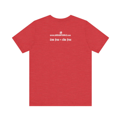 Horse Boy Small White Logo T-Shirt