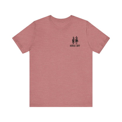 Horse Boy - Live Free Ride Free - Light colors -  Unisex Jersey Short Sleeve Tee