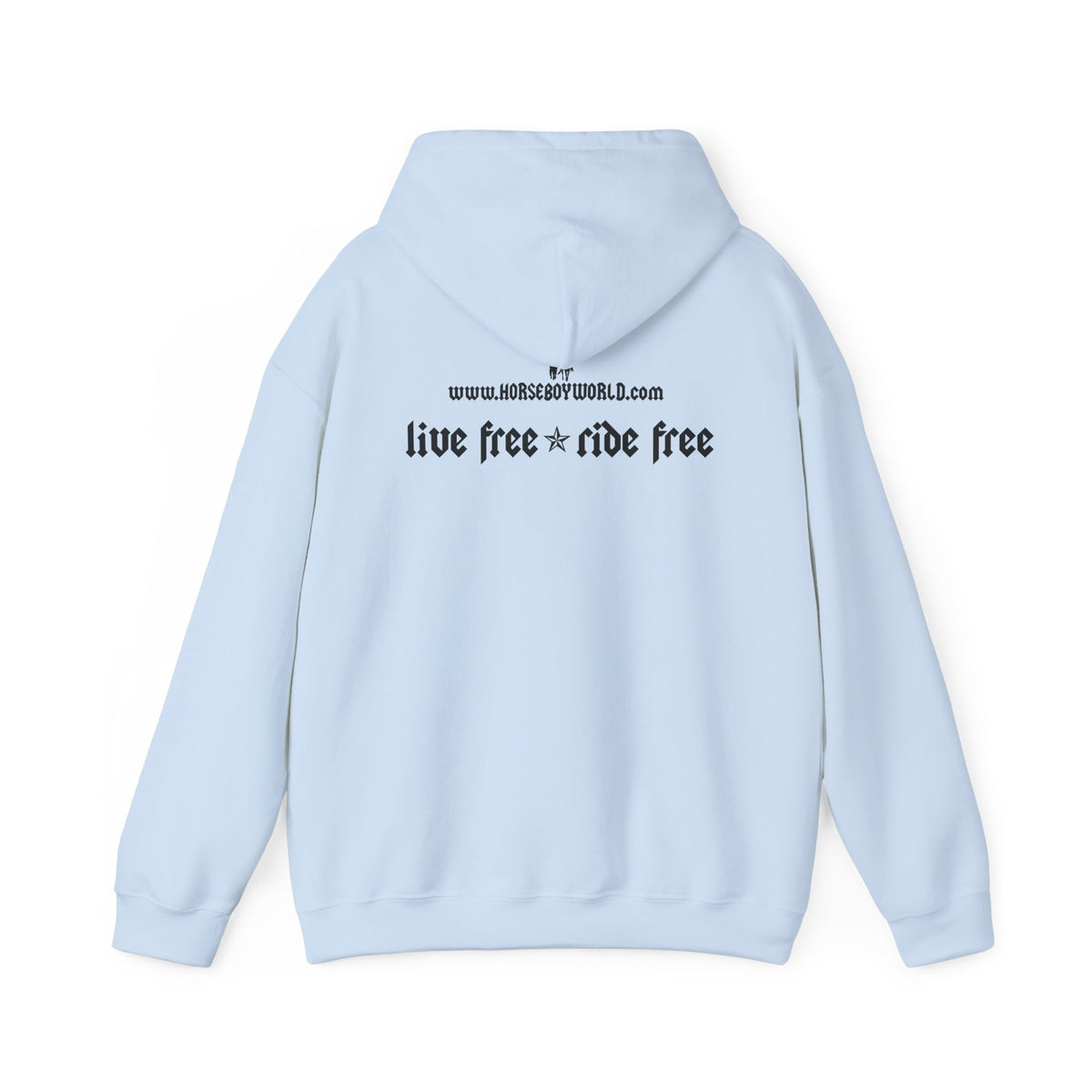 Horse Boy Black Logo Hoodie