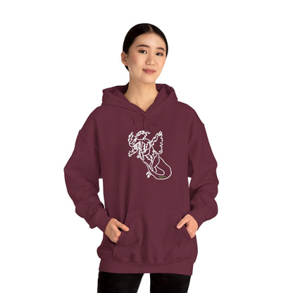 FireBlizzard - Designed by Kyrion age 7 - white - Unisex Heavy Blend™ Hooded Sweatshirt