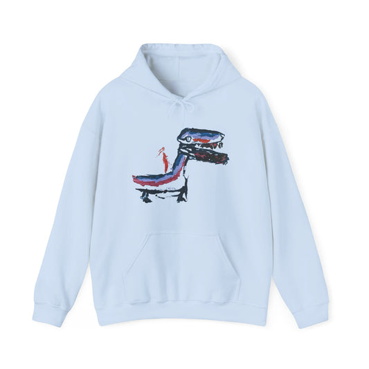 Dragon Rider - Designed by Freya age 5 - Unisex Heavy Blend™ Hooded Sweatshirt