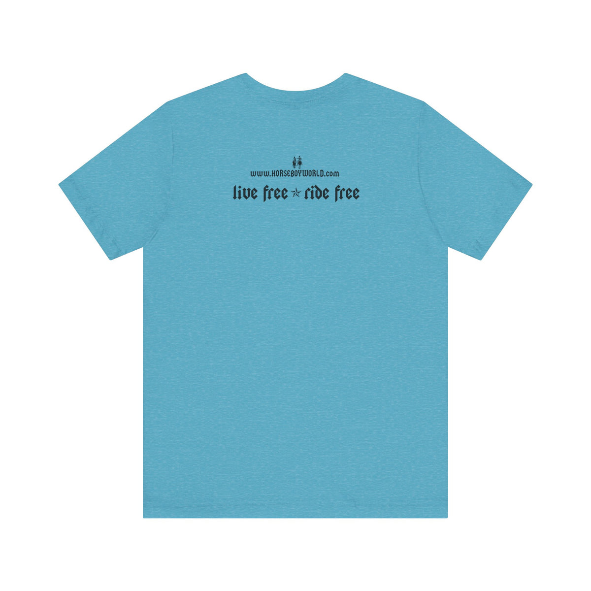 Horse Boy - Live Free Ride Free - Light colors -  Unisex Jersey Short Sleeve Tee
