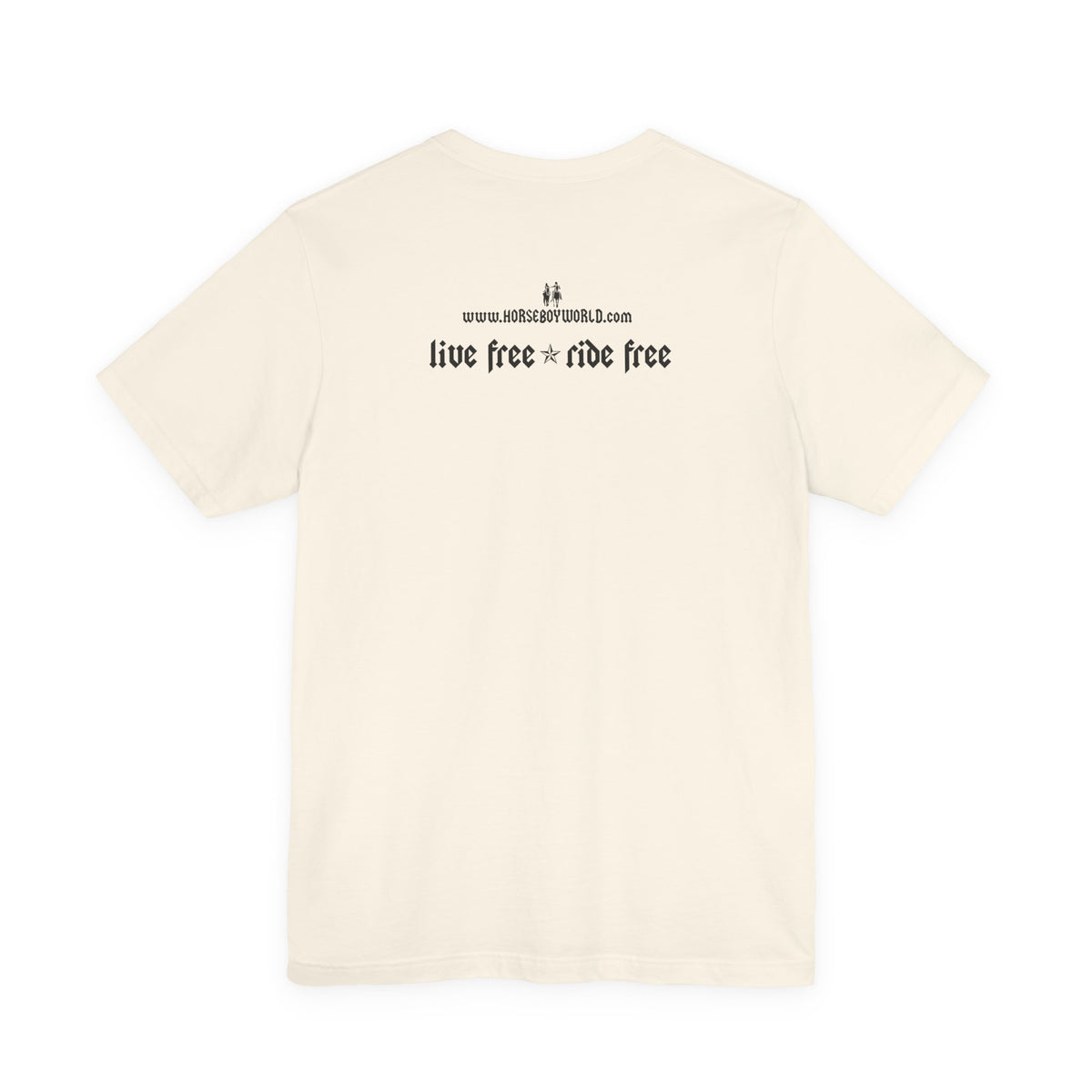 Horse Boy - Live Free Ride Free - Light colors -  Unisex Jersey Short Sleeve Tee