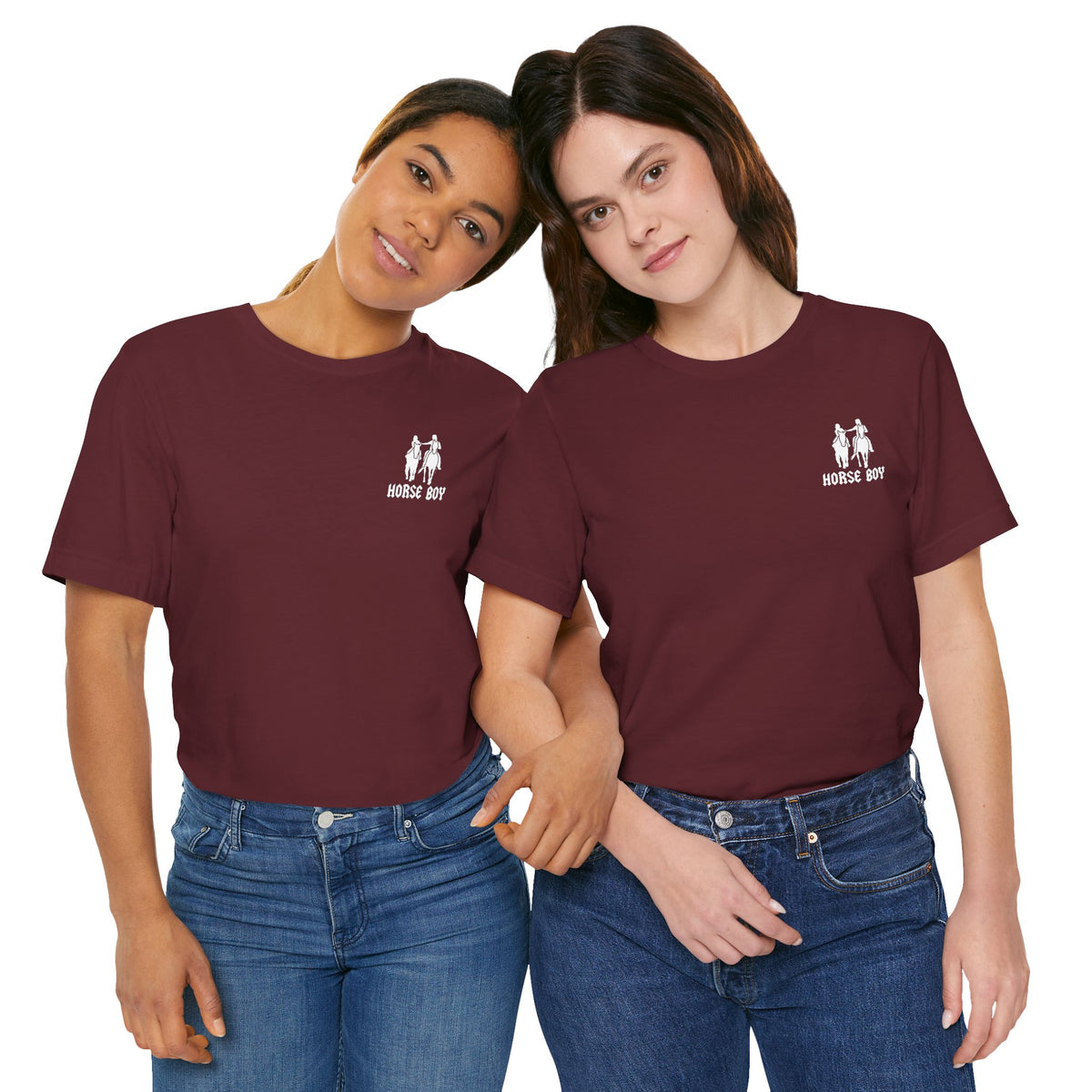 Horse Boy Small White Logo T-Shirt
