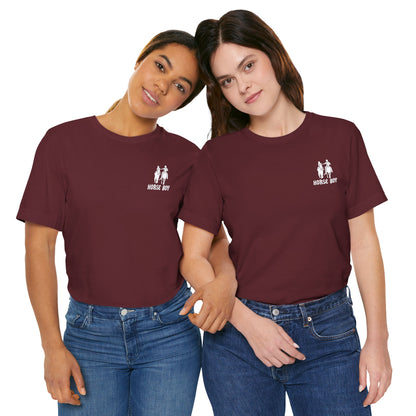 Horse Boy Small White Logo T-Shirt