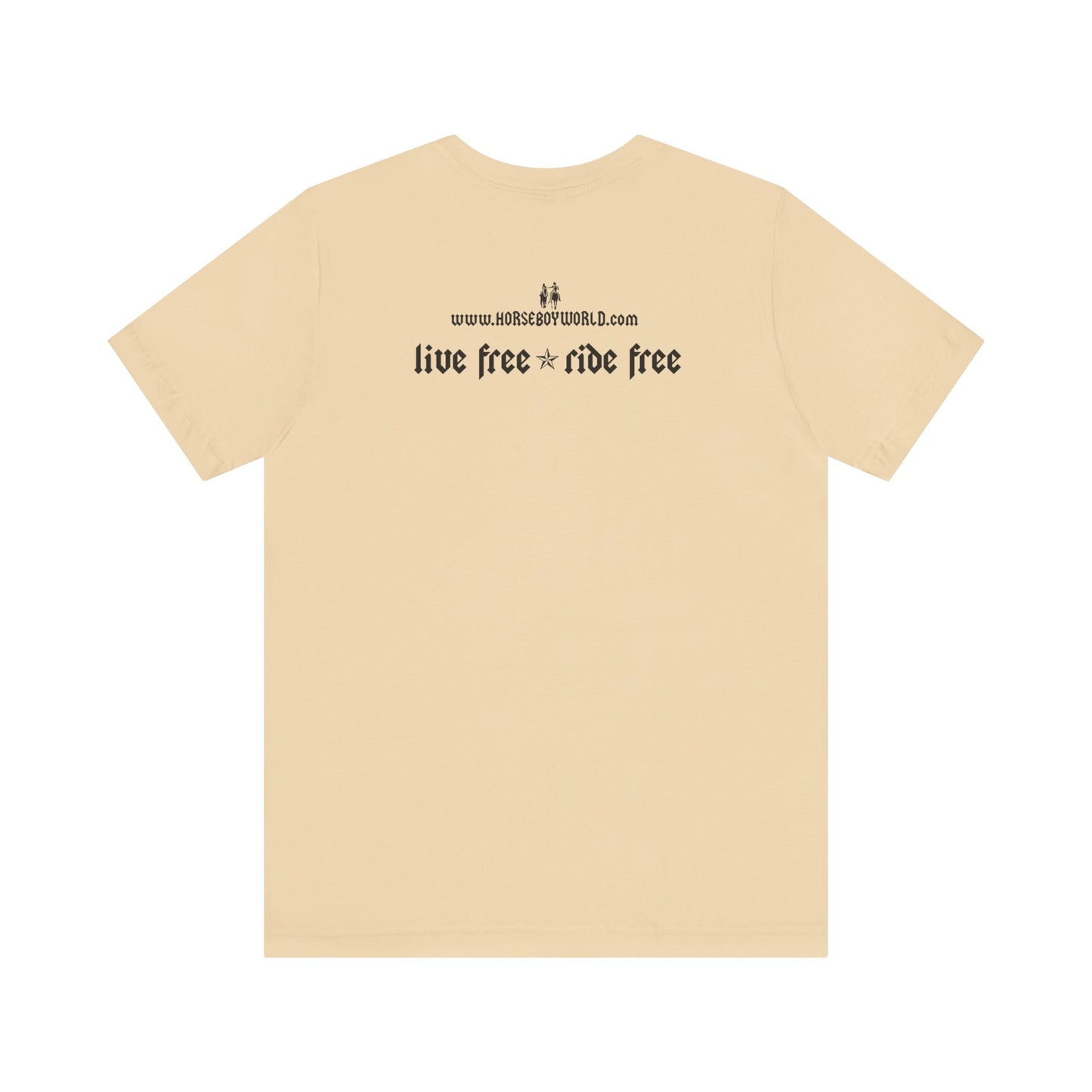 Horse Boy - Live Free Ride Free - Light colors -  Unisex Jersey Short Sleeve Tee