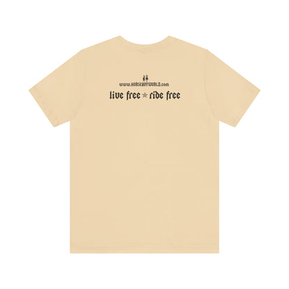 Horse Boy - Live Free Ride Free - Light colors -  Unisex Jersey Short Sleeve Tee
