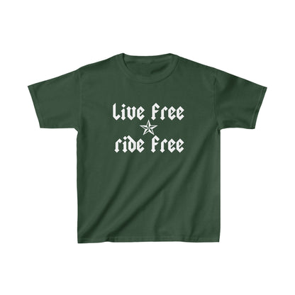 Live Free Ride Free - Kids Heavy Cotton™ Tee