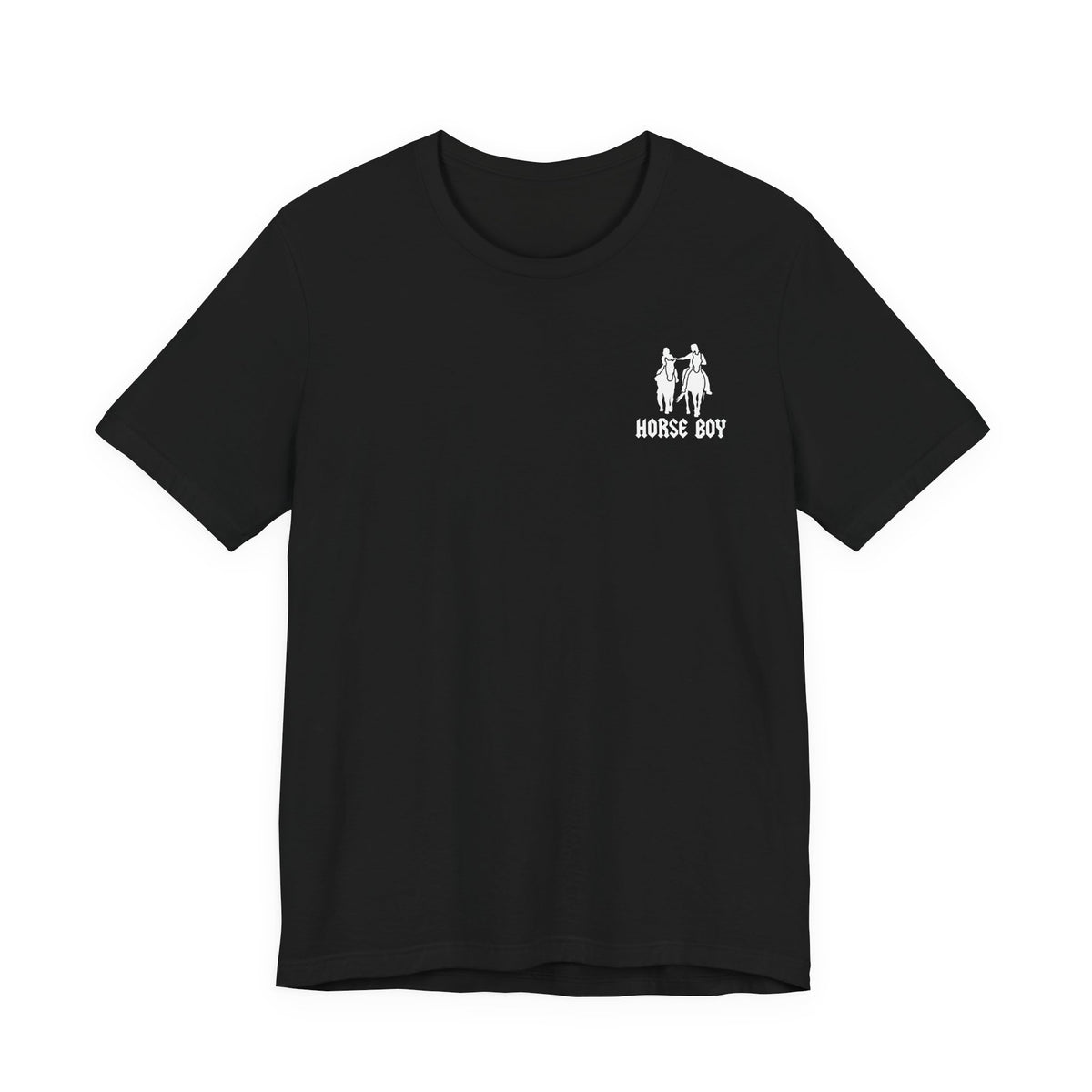 Horse Boy Small White Logo T-Shirt