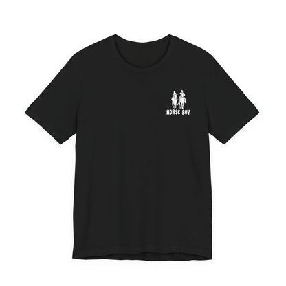 Horse Boy Small White Logo T-Shirt