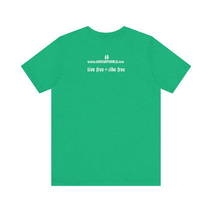 Horse Boy Small White Logo T-Shirt