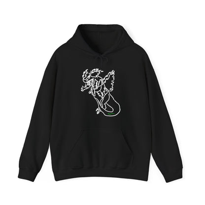 FireBlizzard - Designed by Kyrion age 7 - white - Unisex Heavy Blend™ Hooded Sweatshirt