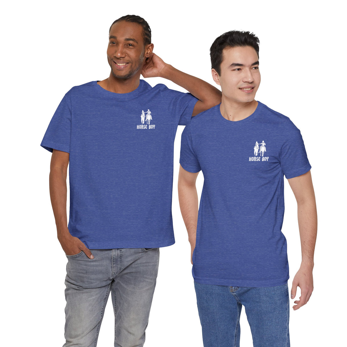 Horse Boy Small White Logo T-Shirt