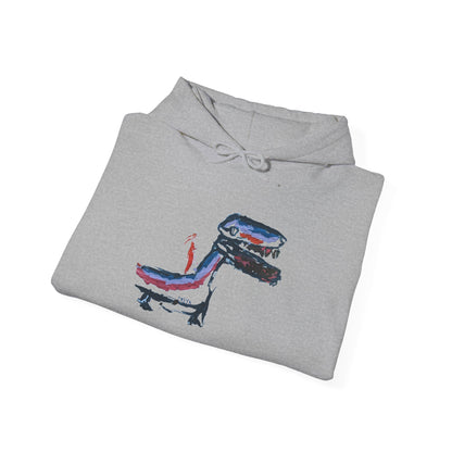 Dragon Rider - Designed by Freya age 5 - Unisex Heavy Blend™ Hooded Sweatshirt