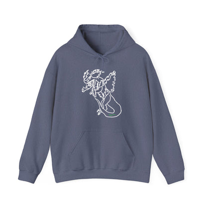 FireBlizzard - Designed by Kyrion age 7 - white - Unisex Heavy Blend™ Hooded Sweatshirt
