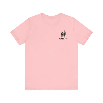 Horse Boy - Live Free Ride Free - Light colors -  Unisex Jersey Short Sleeve Tee