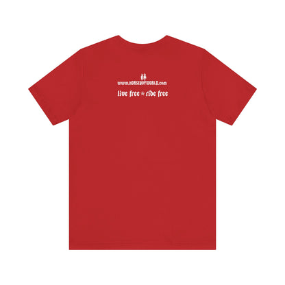 Horse Boy Small White Logo T-Shirt