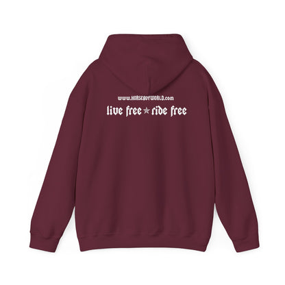 Horse Boy - Live Free Ride Free - Unisex Heavy Blend™ Hooded Sweatshirt