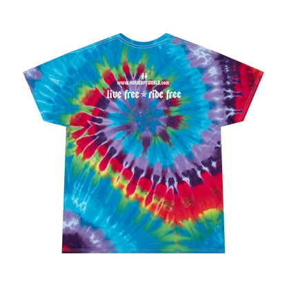 Live Free Ride Free - Tie-Dye Tee, Spiral