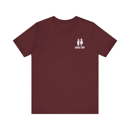 Horse Boy Small White Logo T-Shirt