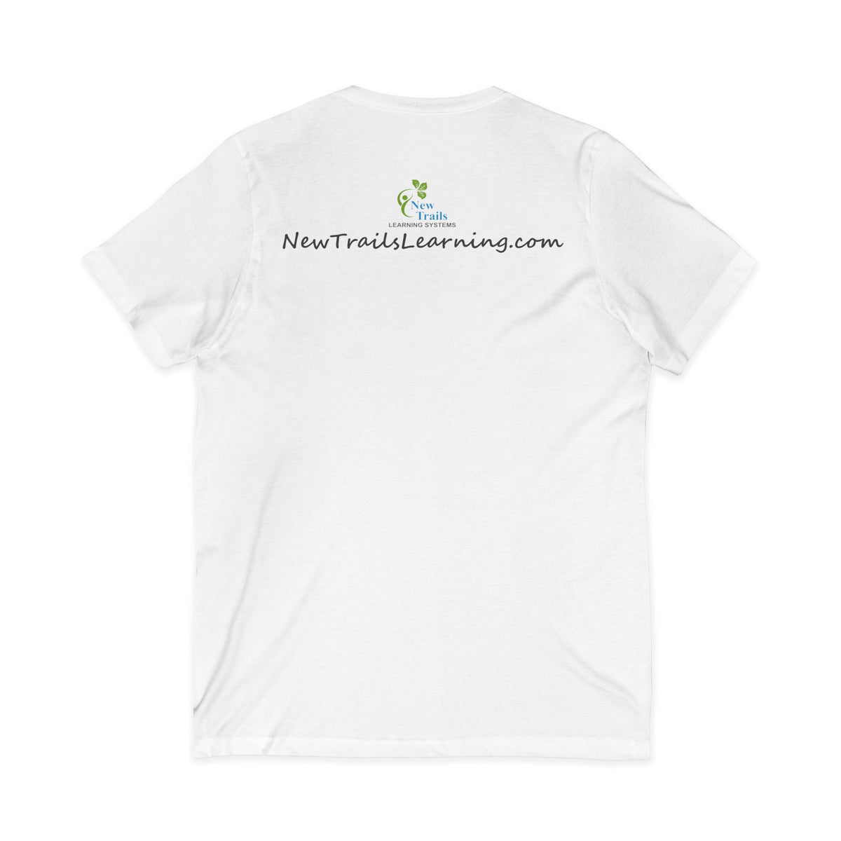 NTLS - white - Unisex Jersey Short Sleeve V-Neck Tee