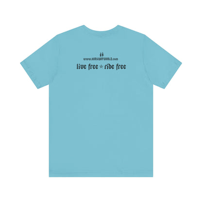 Horse Boy - Live Free Ride Free - Light colors -  Unisex Jersey Short Sleeve Tee