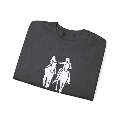 Horse Boy Crewneck Sweatshirt — Live Free, Ride Free on back