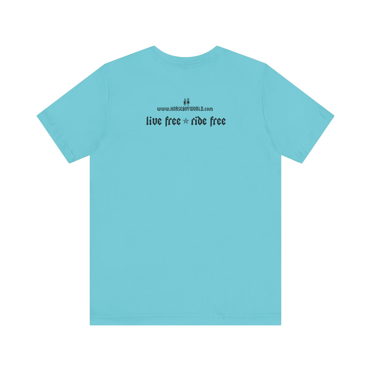 Horse Boy - Live Free Ride Free - Light colors -  Unisex Jersey Short Sleeve Tee