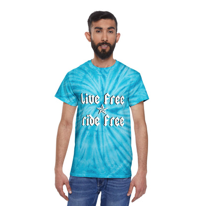 Live Free Ride Free - Tie-Dye Tee, Cyclone
