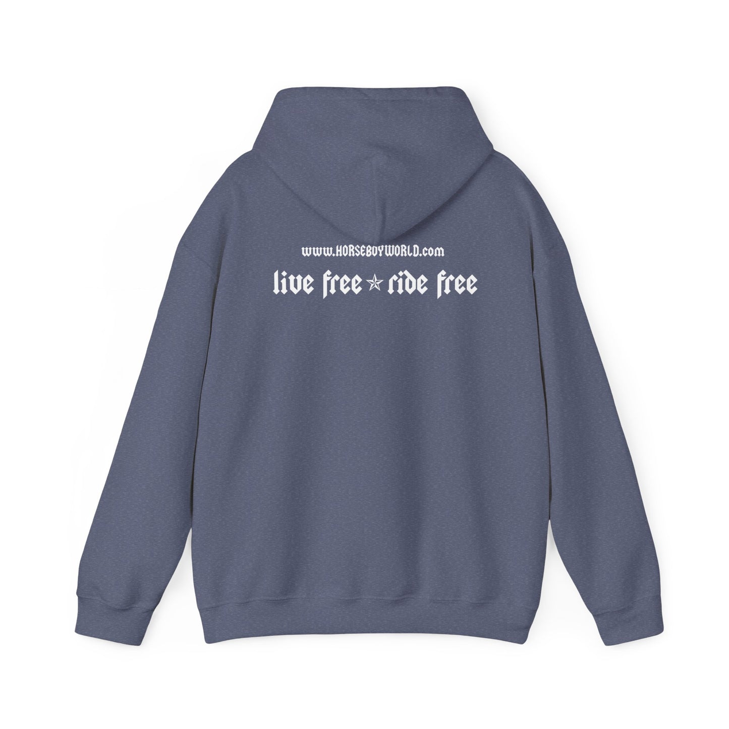 Horse Boy - Live Free Ride Free - Unisex Heavy Blend™ Hooded Sweatshirt