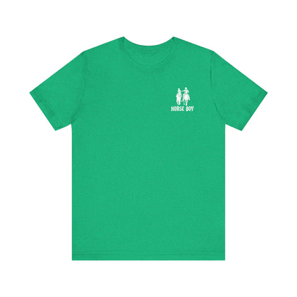 Horse Boy Small White Logo T-Shirt