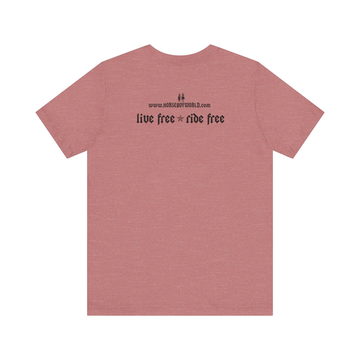 Horse Boy - Live Free Ride Free - Light colors -  Unisex Jersey Short Sleeve Tee