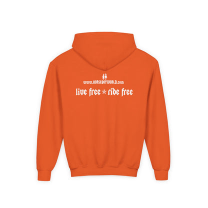 Live Free Ride Free - Youth Heavy Blend Hooded Sweatshirt