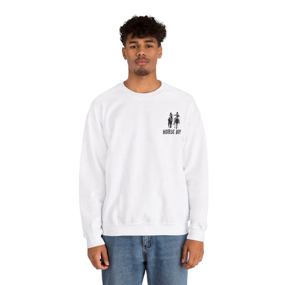 Horse Boy Logo Small - Unisex Heavy Blend™ Crewneck Sweatshirt