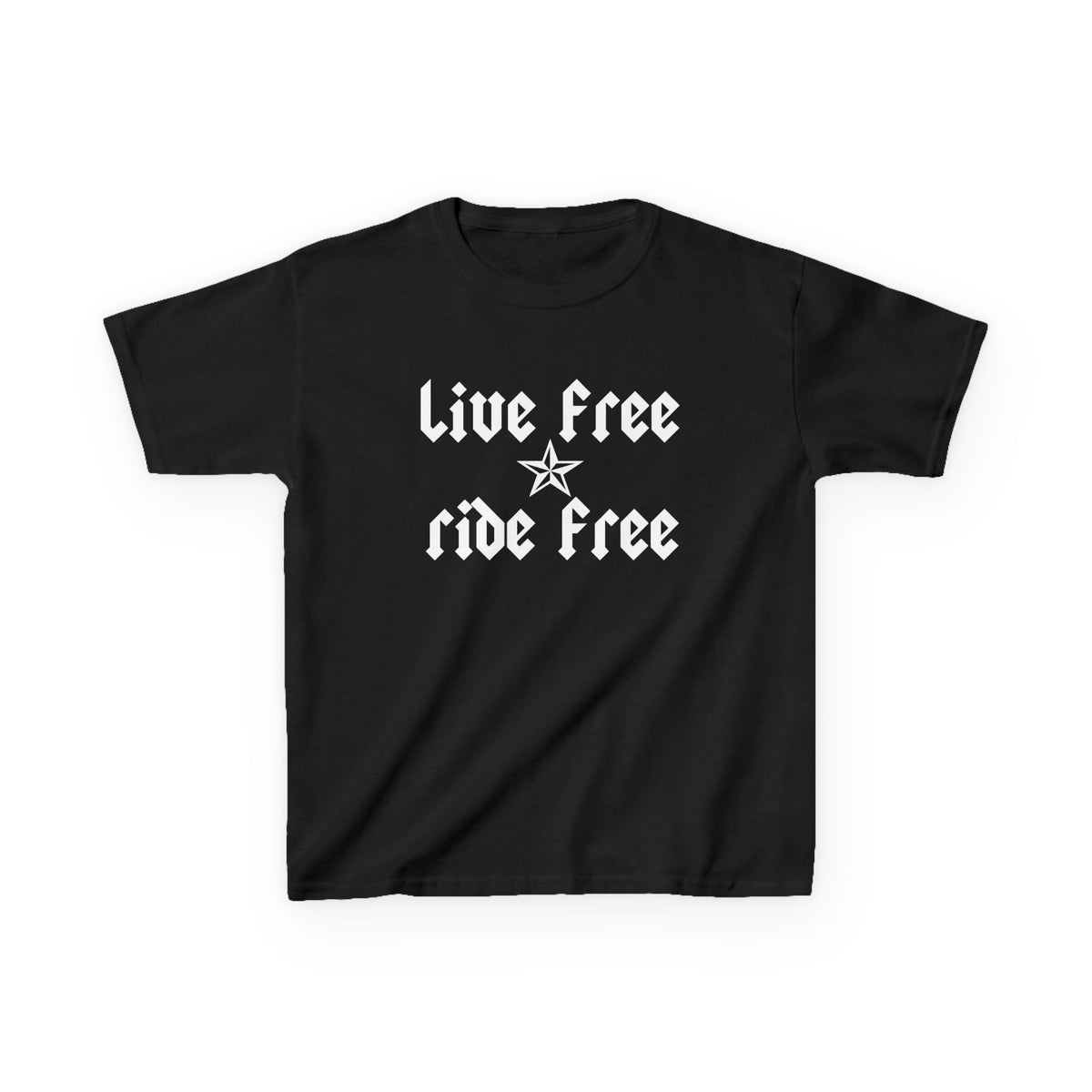 Live Free Ride Free - Kids Heavy Cotton™ Tee